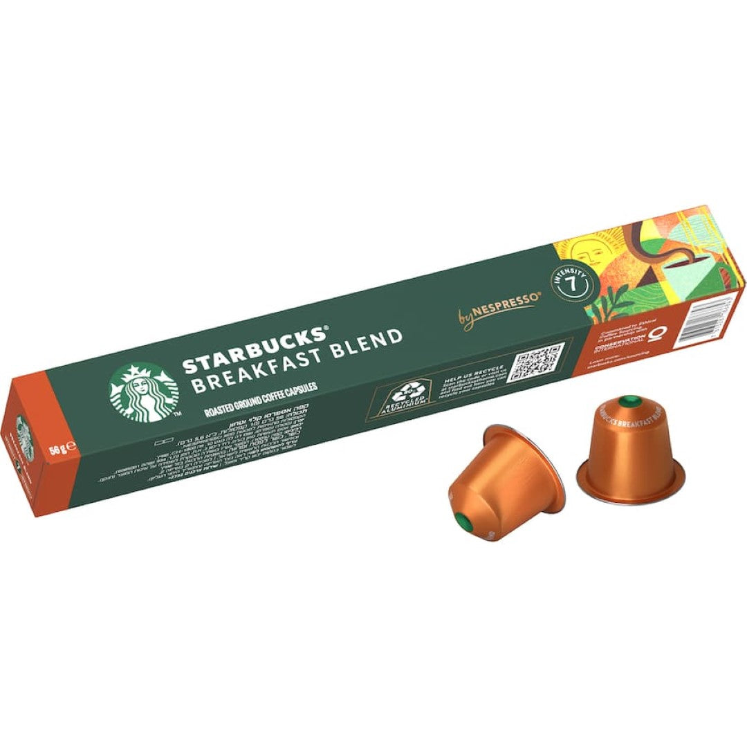 Starbucks By Nespresso Coffee Pods Breakfast Blend 10 pack 56g