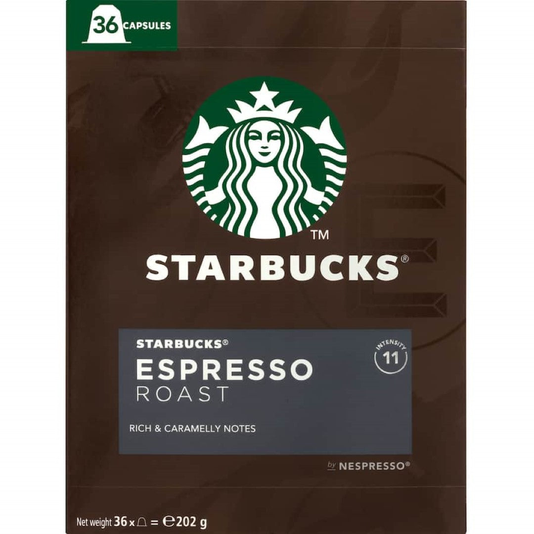 Starbucks By Nespresso Coffee Capsules Espresso Roast 36pack 202g