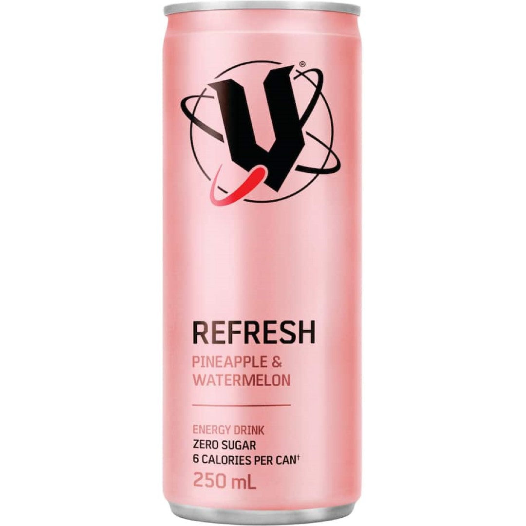 V Sugar Free Energy Drink Refresh Pineapple & Watermelon Can 250mL
