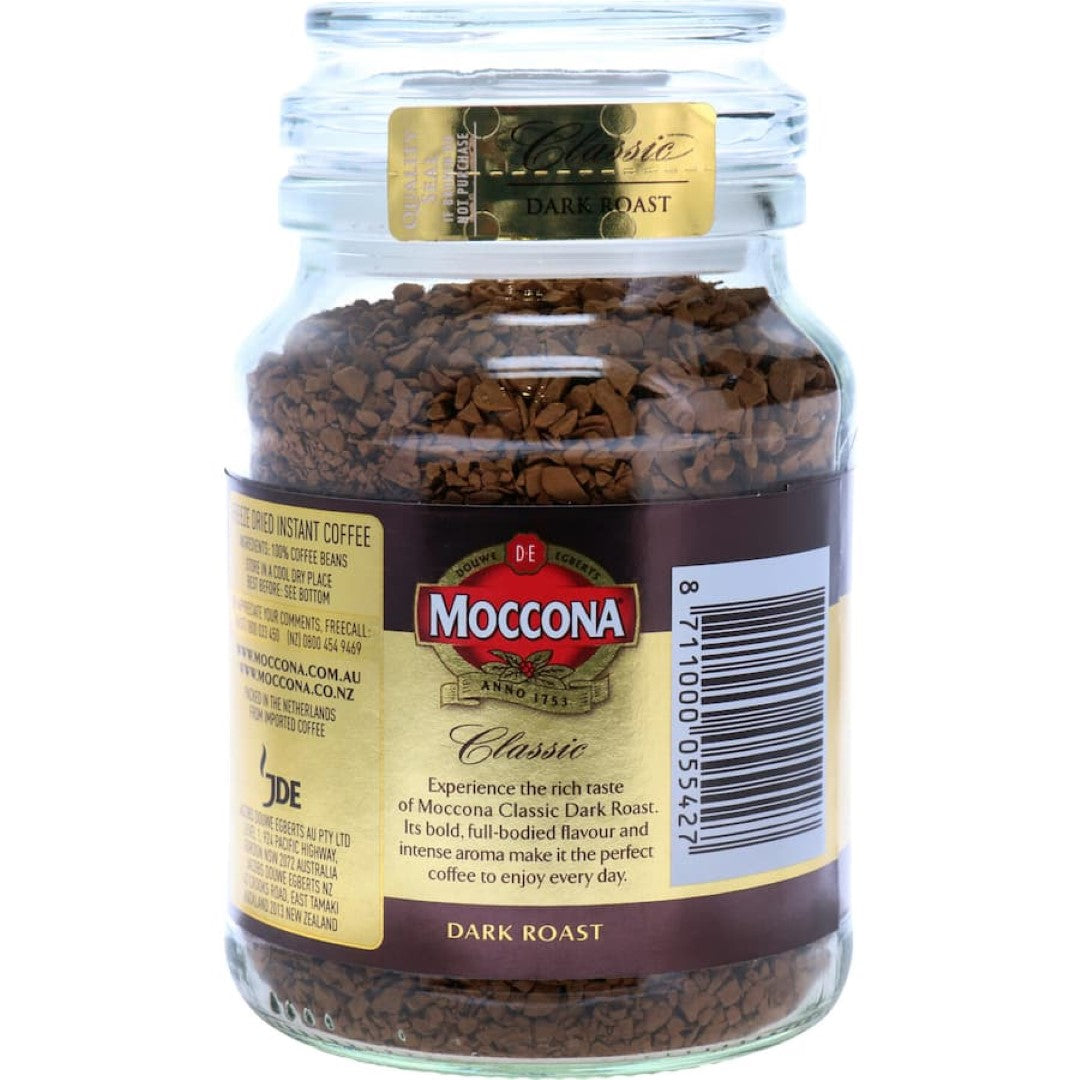 Moccona Instant Coffee Classic Dark Roast 100g jar