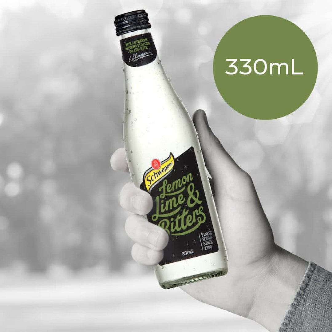 Schweppes Traditional Lemon, Lime & Bitters 330ml bottles 4pack
