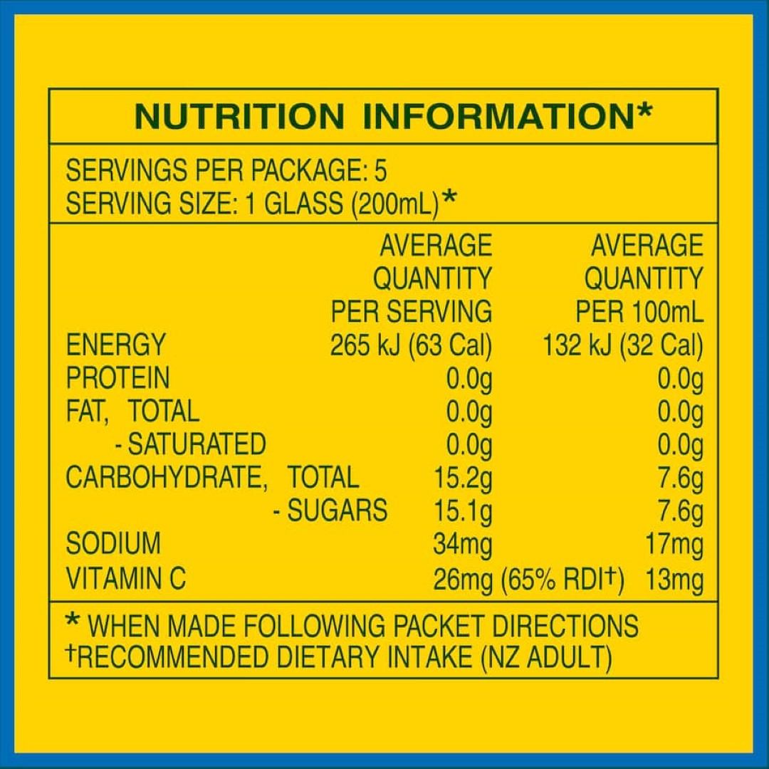 Raro Beverage Mix Mango Orange three-pack, 80g packets each making 1L, refreshing tropical drink with no artificial sweeteners.