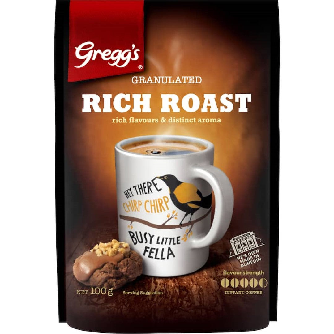 Greggs Granulated Instant Coffee Rich Roast