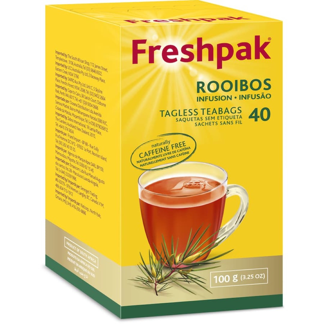 Freshpak Herbal Tea Rooibos Infusion Bags 40pack