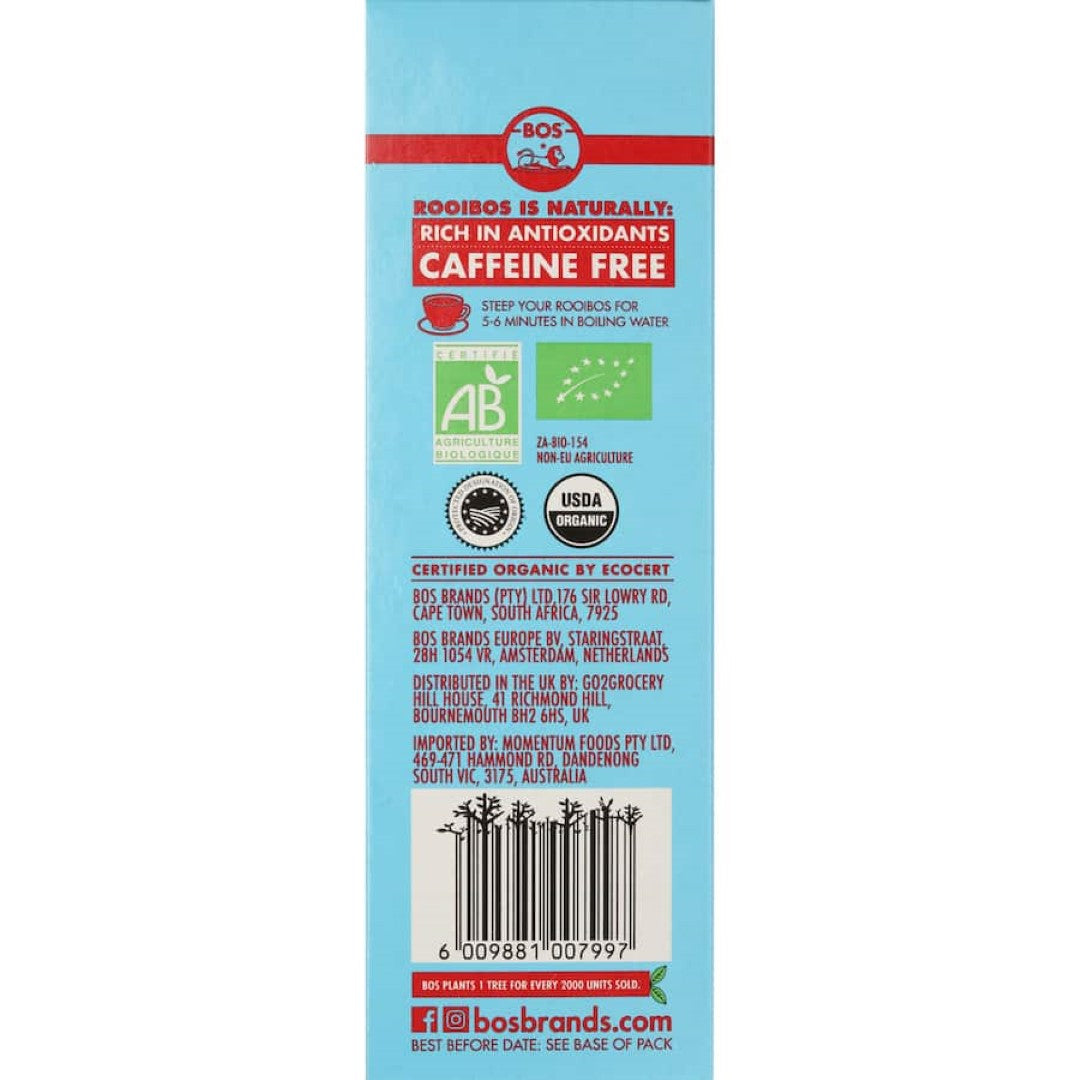 Bos Chai Tea Organic Rooibos Bags 20pack