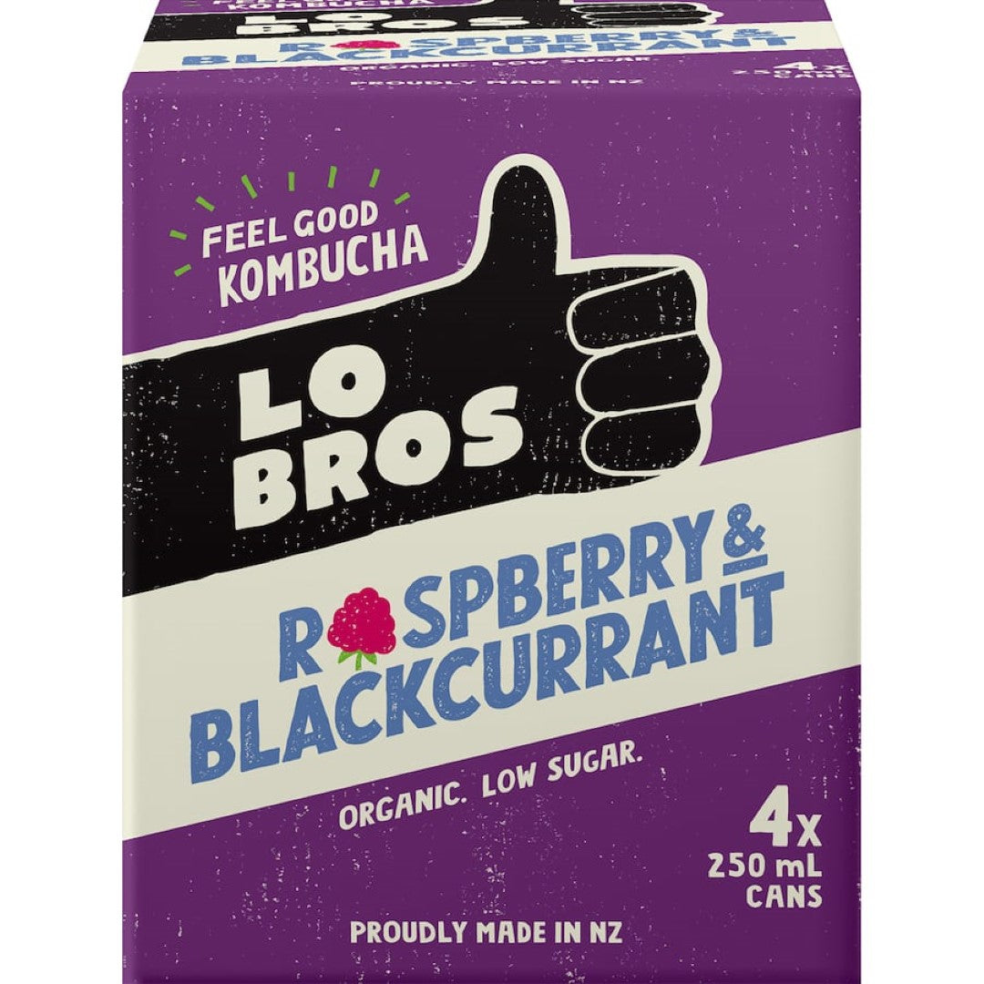 Lo Bros Kombucha Raspberry & Blackcurrant