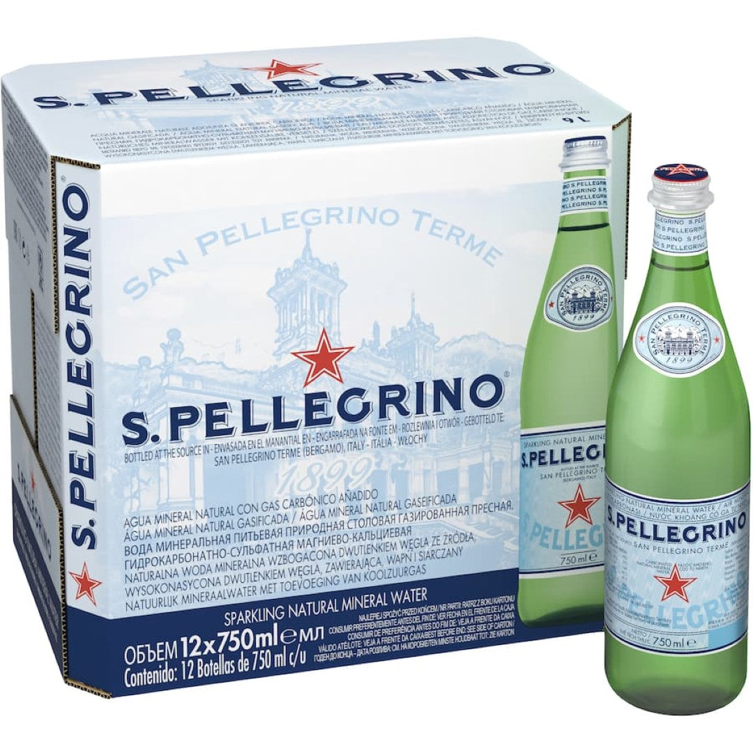 Sanpellegrino Sparkling Water 750ml bottles 12pack