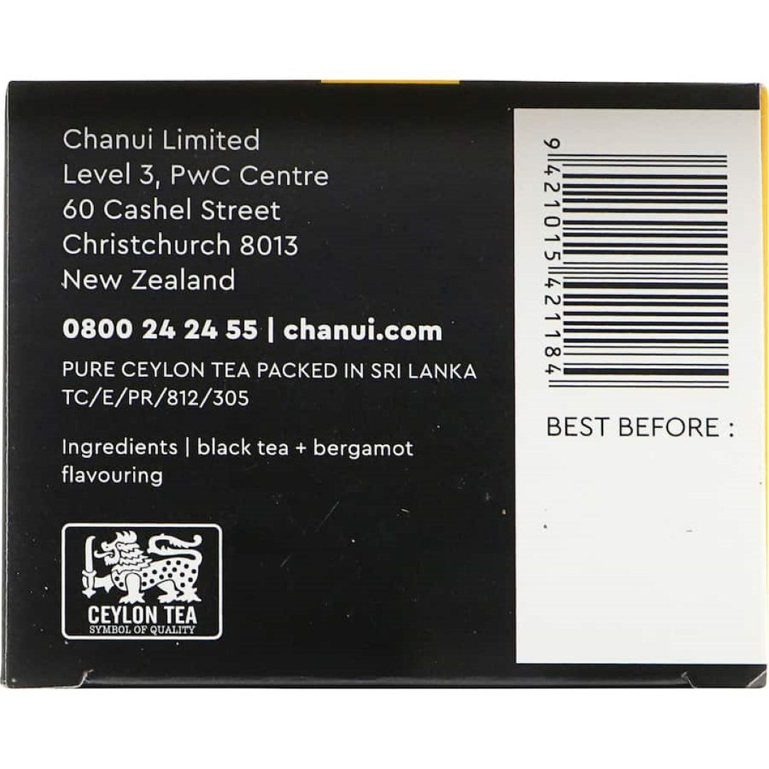 Aromatic Chanui Tea Earl Grey blend with bergamot, offering a smooth, luxurious tea experience for enthusiasts and connoisseurs.