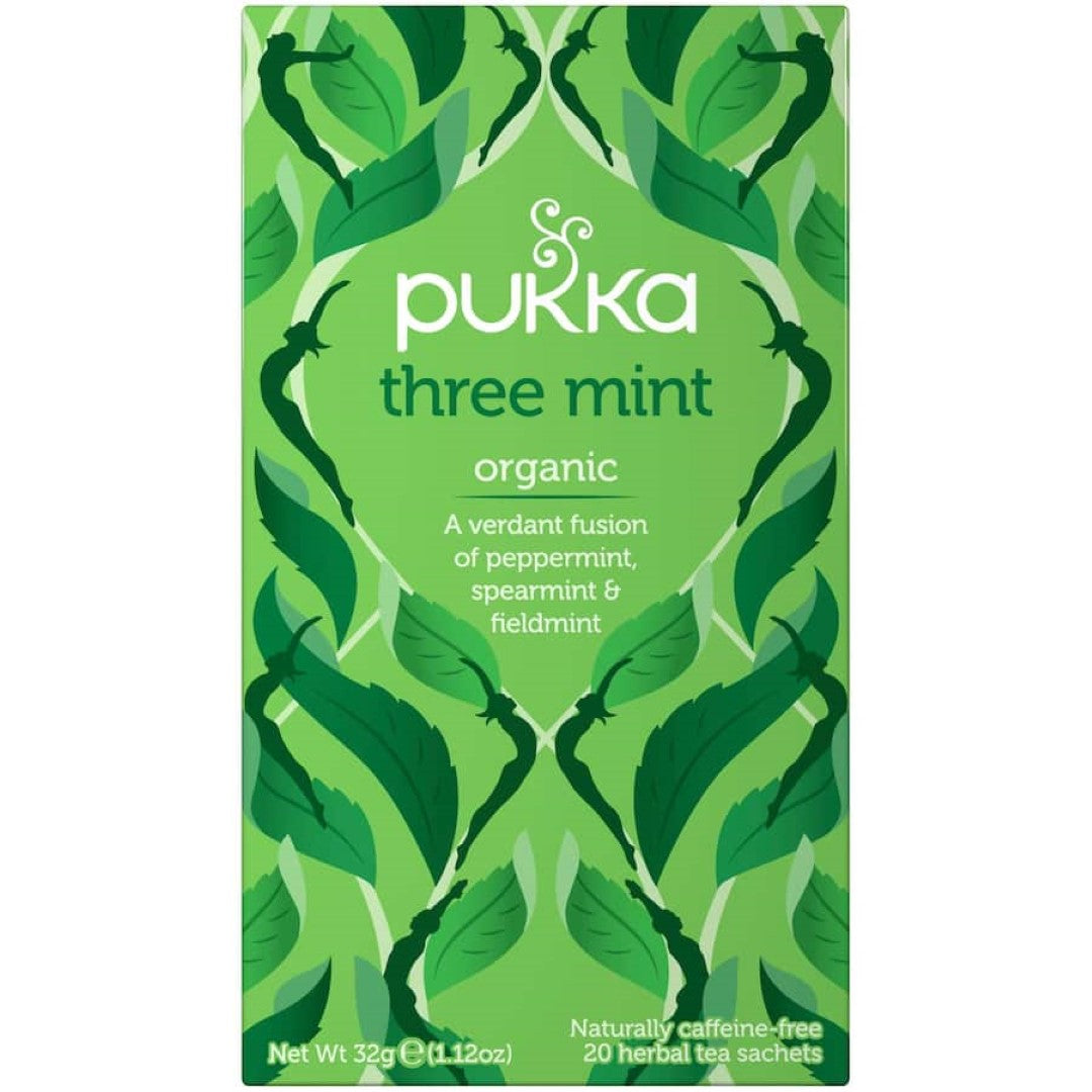 Pukka Herbal Tea Three Mint 32g