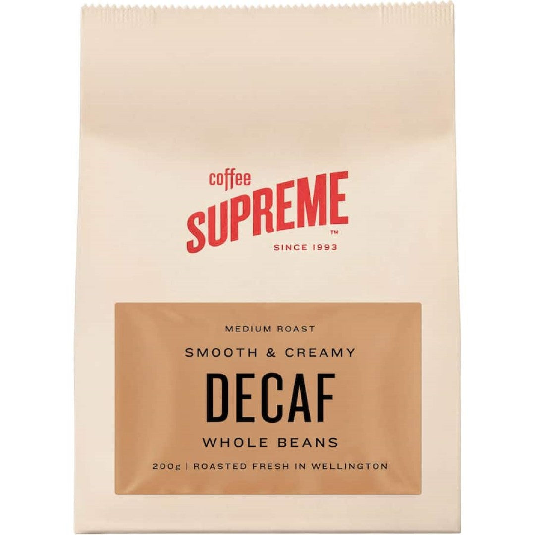 Coffee Supreme Whole Beans Coffee Decaf 200g