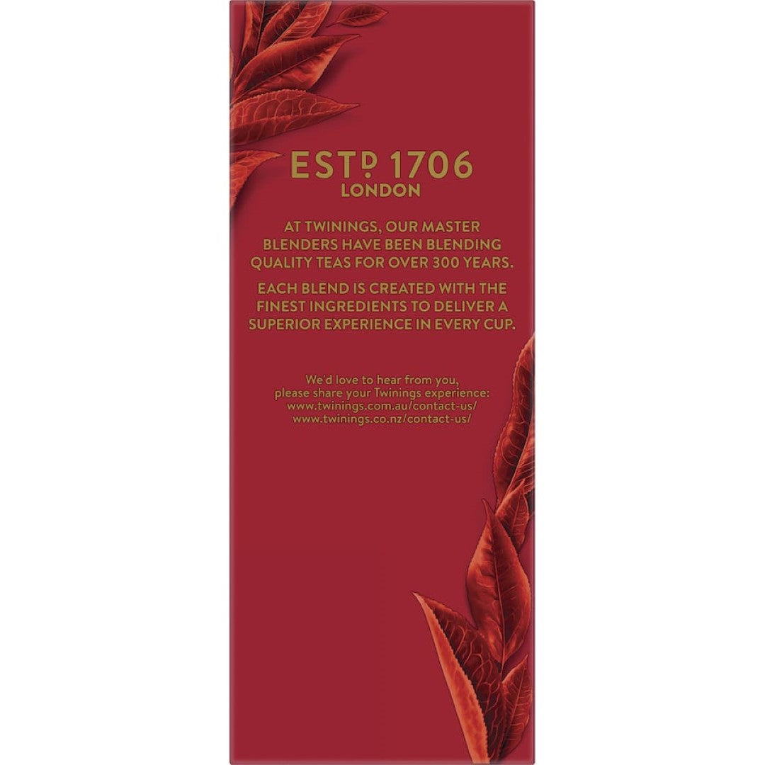 Twinings Loose Leaf English Breakfast Tea, a robust and aromatic blend of premium black teas for a rich, full-bodied experience.