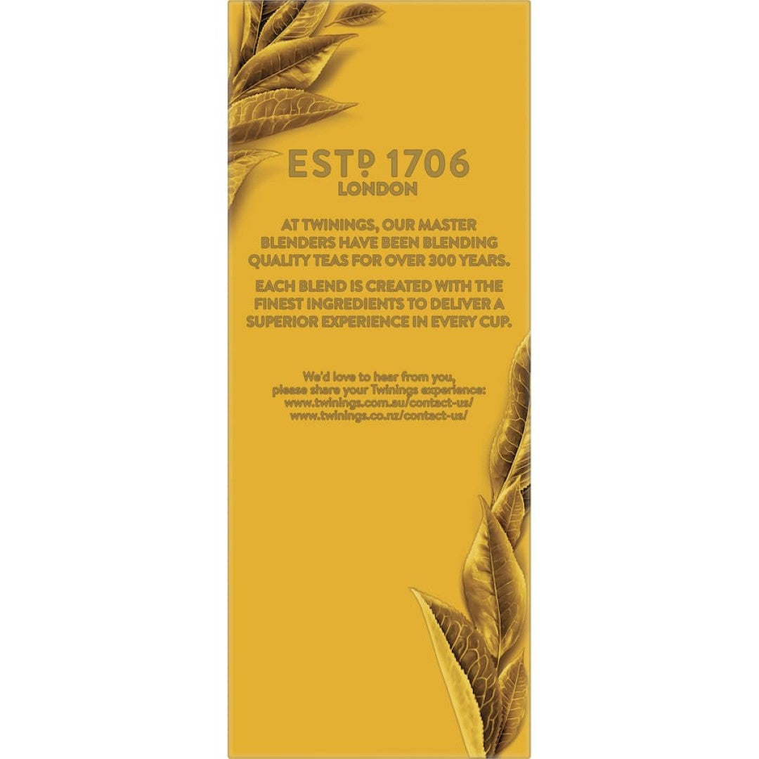 Loose leaf Twinings Earl Grey Tea featuring aromatic black tea infused with refreshing bergamot for a classic, citrus twist.