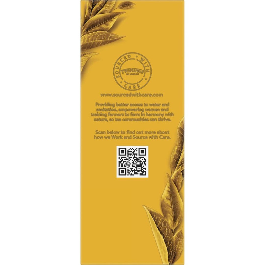 Twinings Earl Grey Loose Leaf Tea showcasing a blend of light black tea and refreshing bergamot for a classic, aromatic experience.