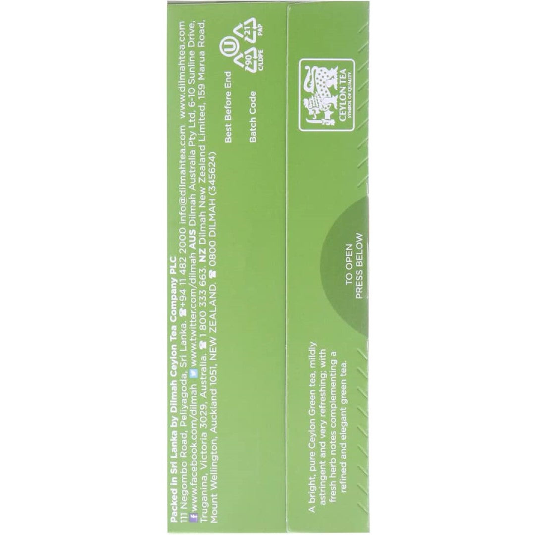 Dilmah Green Tea String And Tag Bags 20pack
