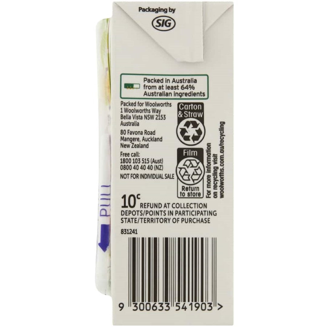 Woolworths Fruit Drink 35% Tropical Fruit, a refreshing beverage with 35% real fruit juice, perfect for a tasty, natural refreshment.