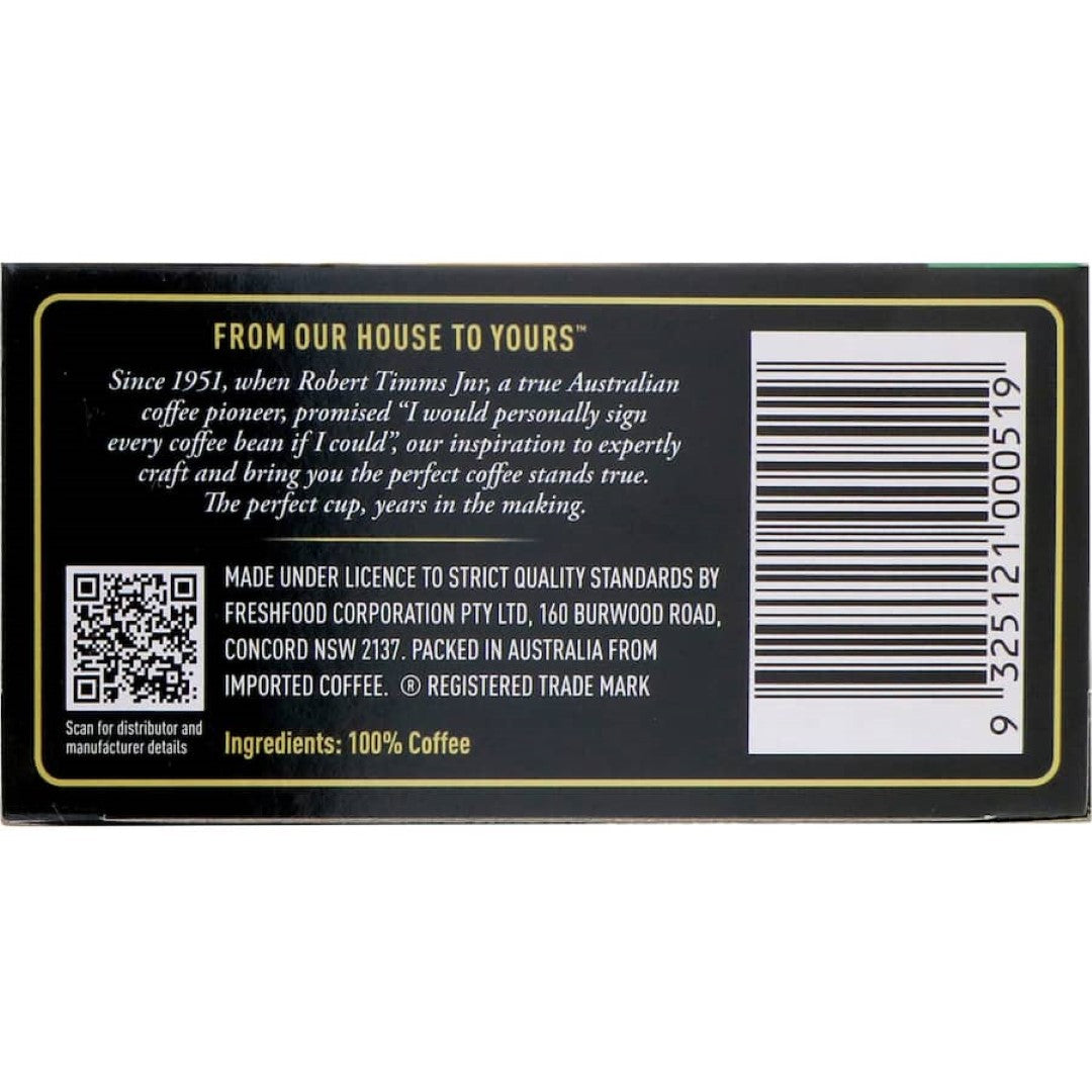 Robert Timms Coffee Bags Italian 8pack