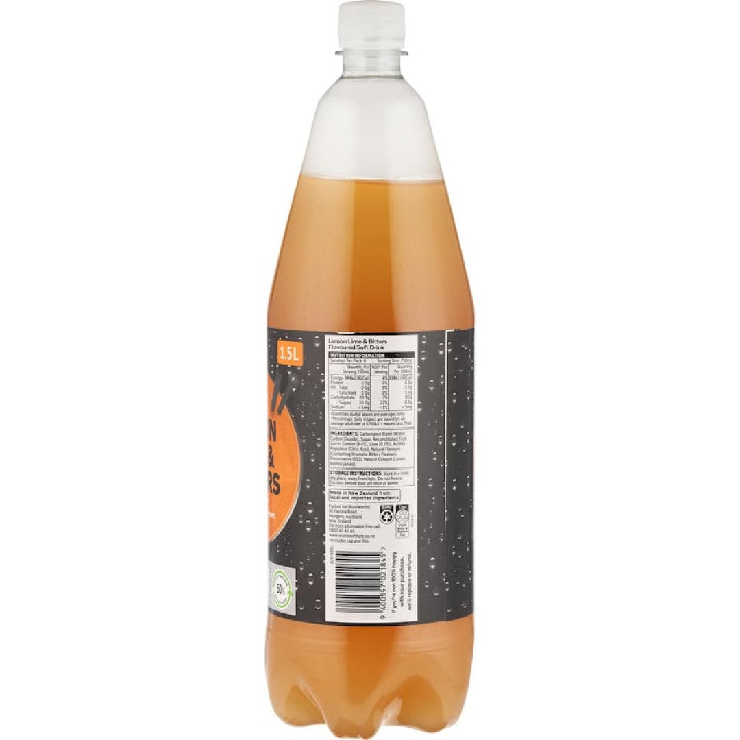 Woolworths Lemon, Lime & Bitters  1.5L