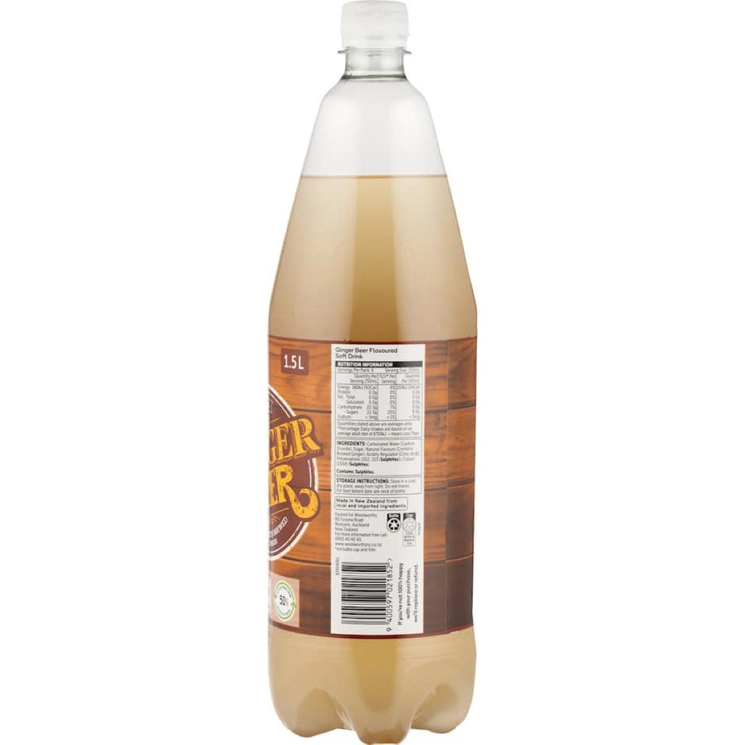 Woolworths Ginger Beer Bottle 1.5L