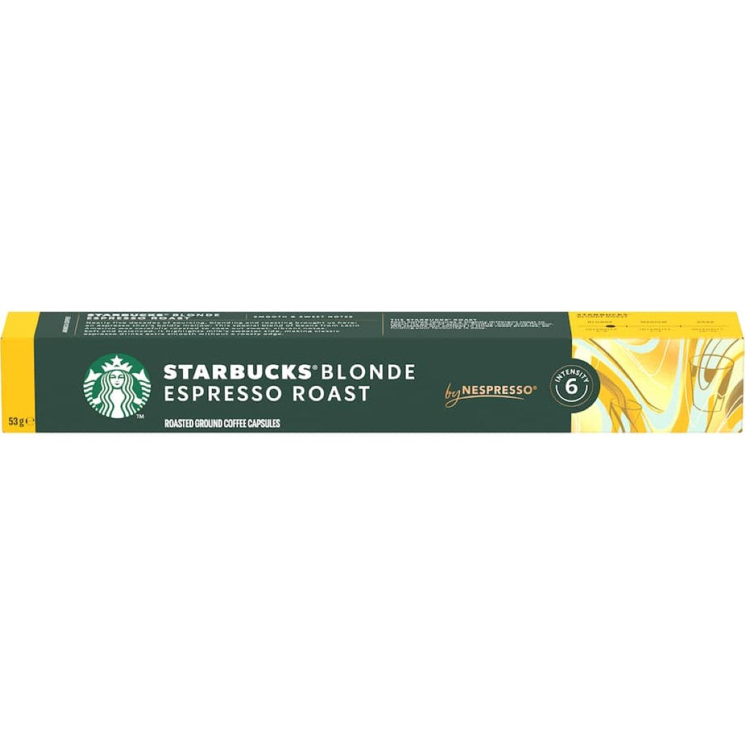 Starbucks By Nespresso Coffee Pods Blonde Espresso Roast 10 pack 53g