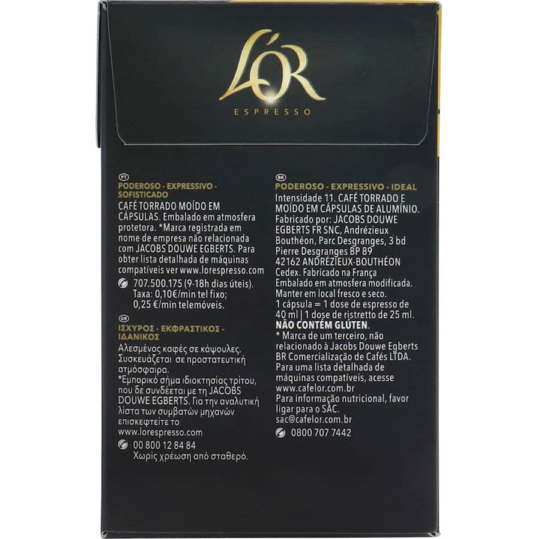 L'or Coffee Capsules Ristretto Intensity 11 40pack