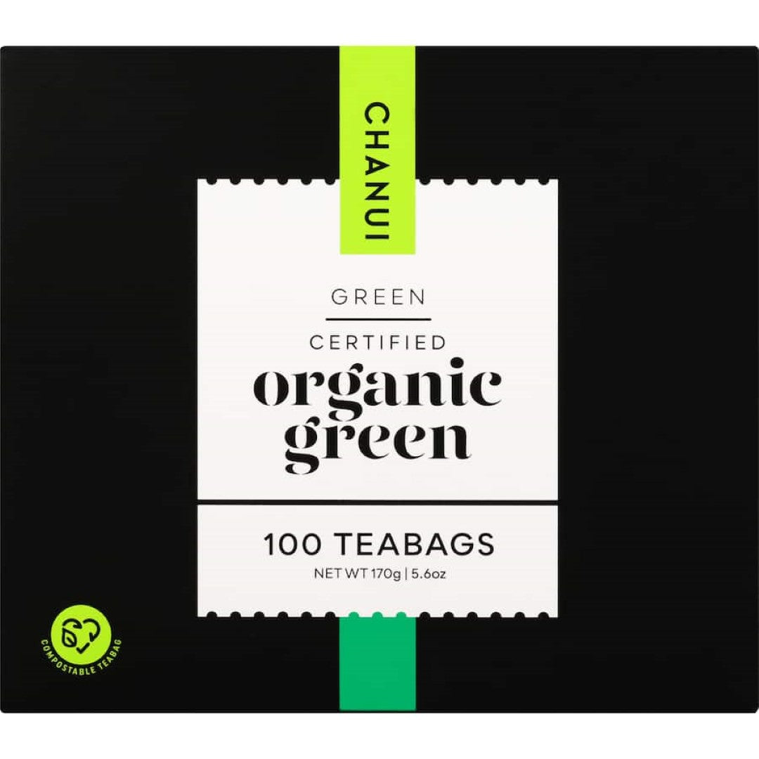 Chanui Organic Green Tea Bags Biodegradable Bags 100pack