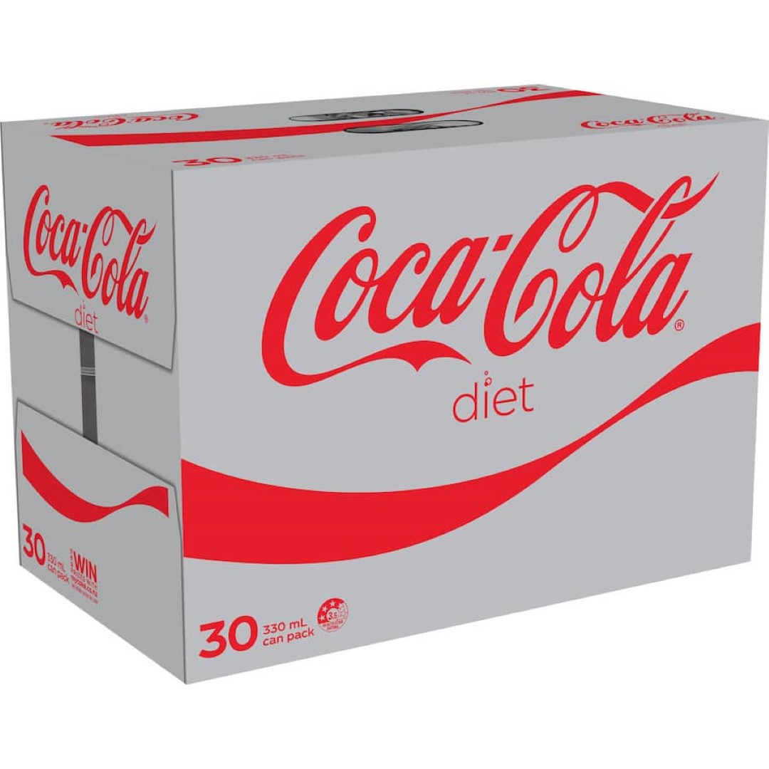 Coca Cola Soft Drink Diet Coke 330ml cans 30pack