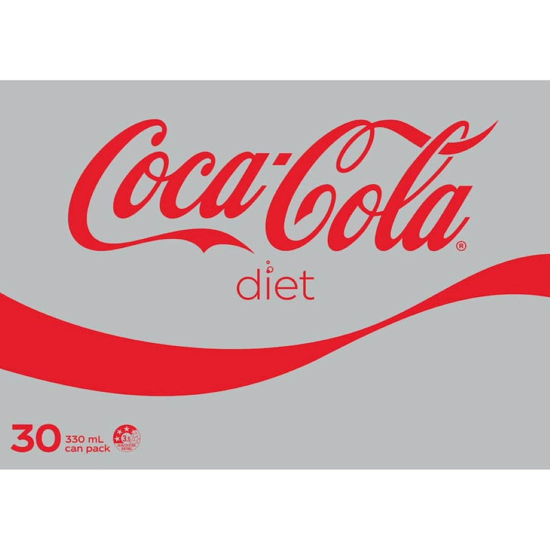 Coca Cola Soft Drink Diet Coke 330ml cans 30pack