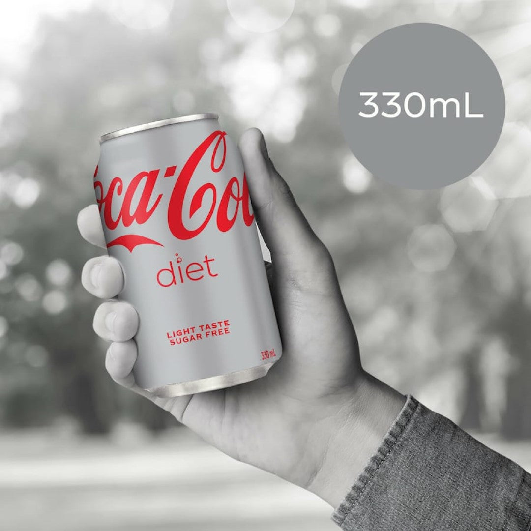 Coca Cola Soft Drink Diet Coke 330ml cans 18pack