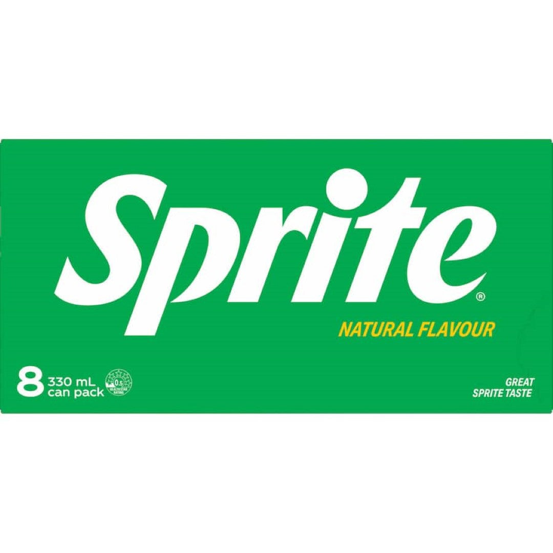 Sprite Lemonade Lemon Lime 330ml cans 8pack