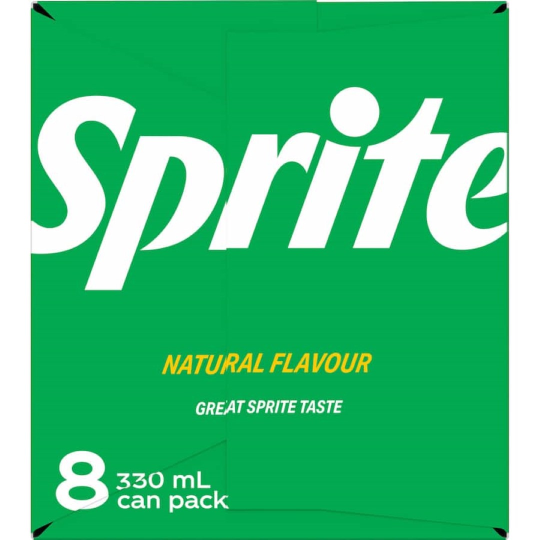 Sprite Lemonade Lemon Lime 330ml cans 8pack