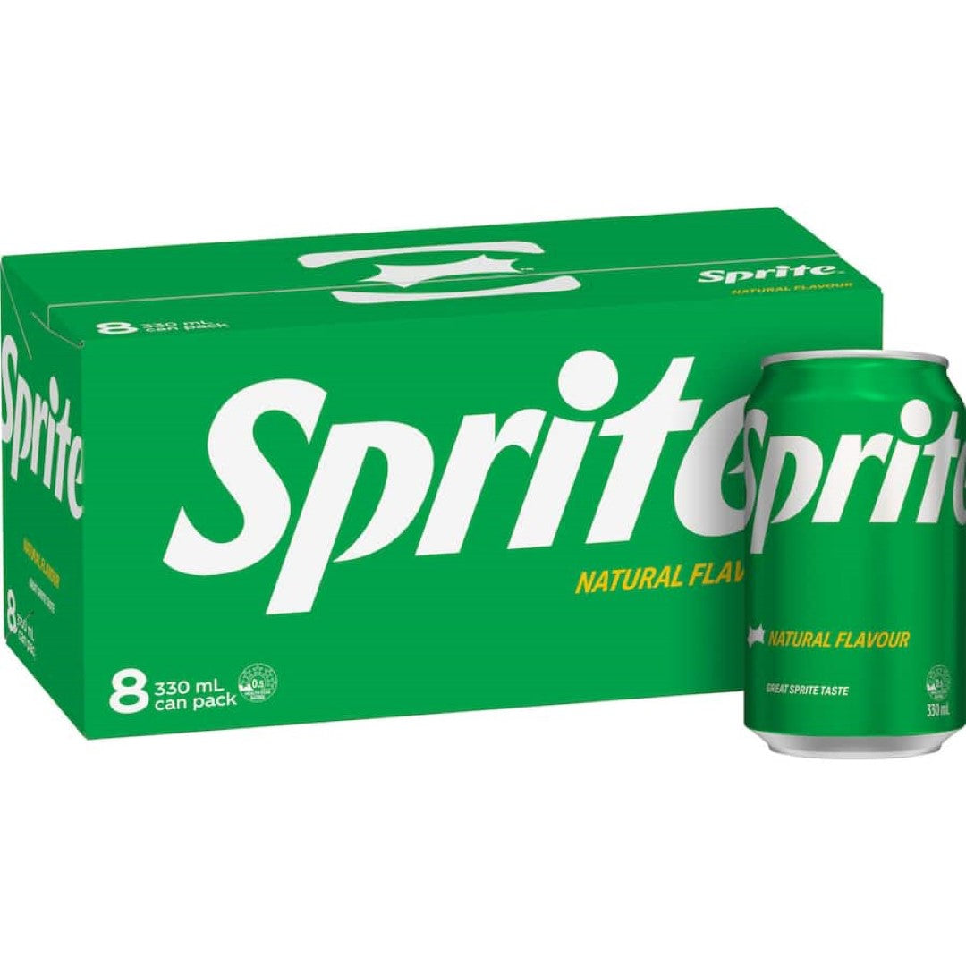 Sprite Lemonade Lemon Lime 330ml cans 8pack