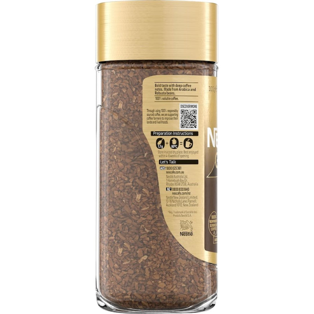 Nescafé Gold Intense Instant Coffee Jar 100g