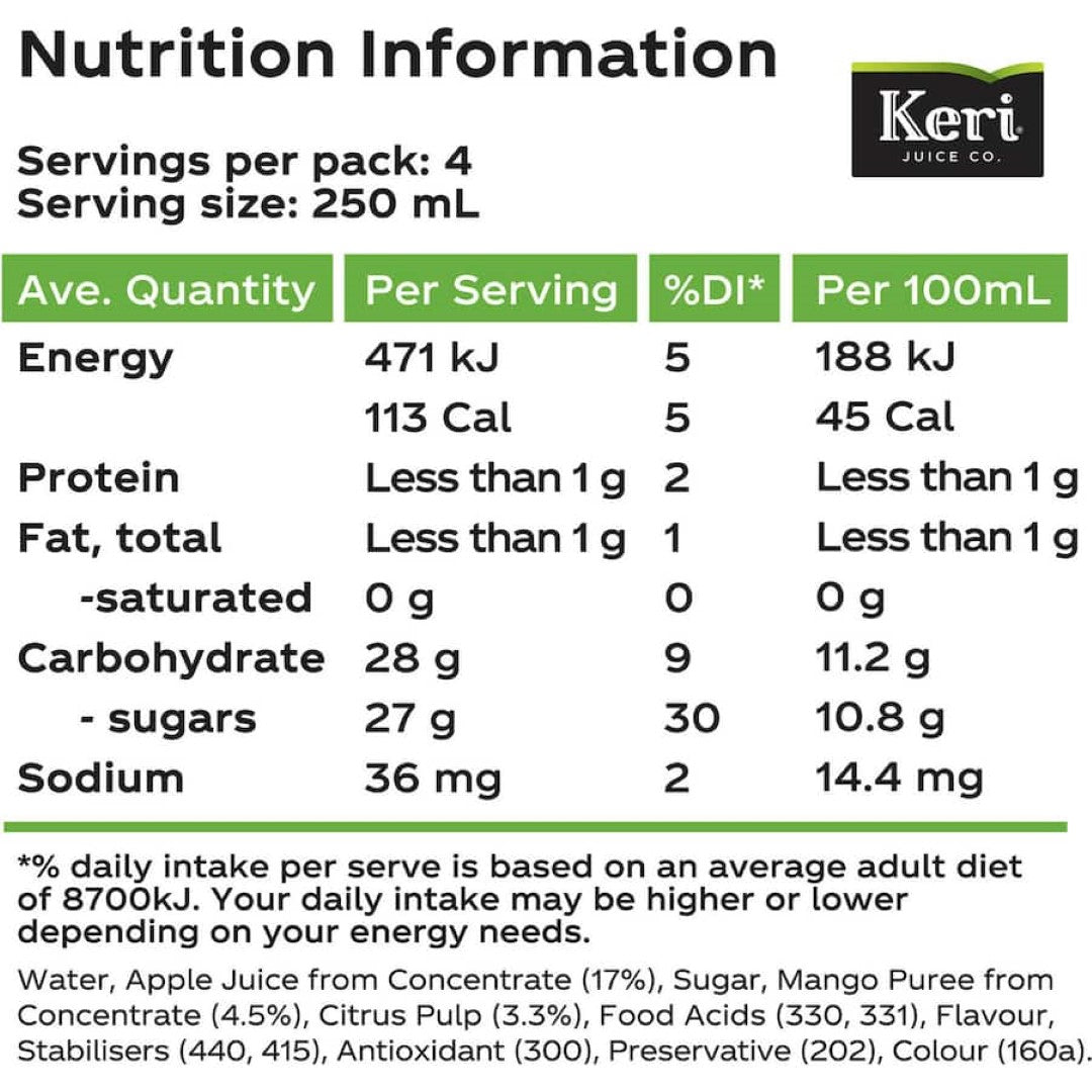 Keri Pulpy Fruit Drink Tropical 1L