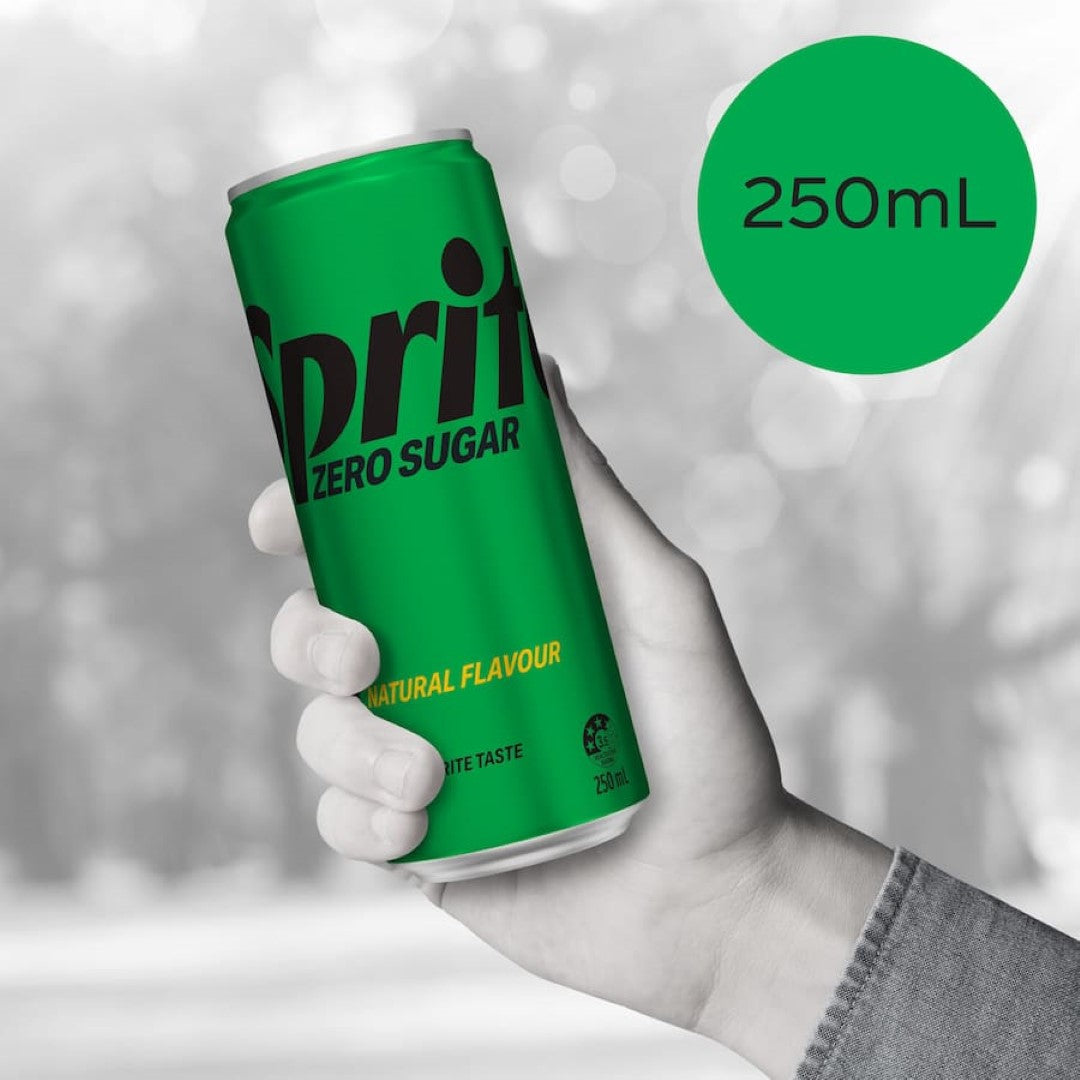 Sprite Lemonade Lemon Lime Zero Sugar 250ml cans 6pack