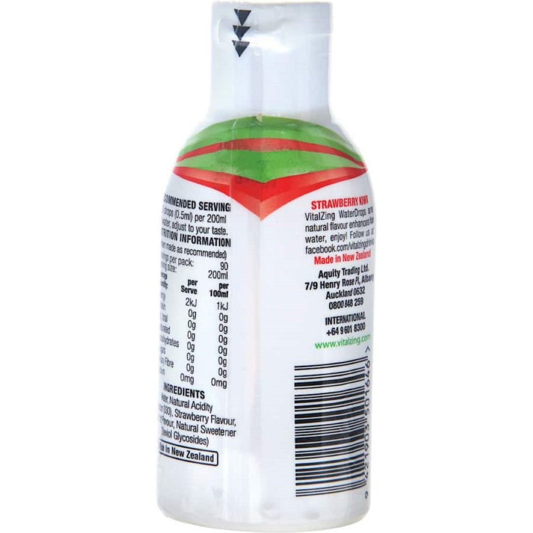 Vital Zing Waterdrops Water Enhancer Strawberry & Kiwi 45mL