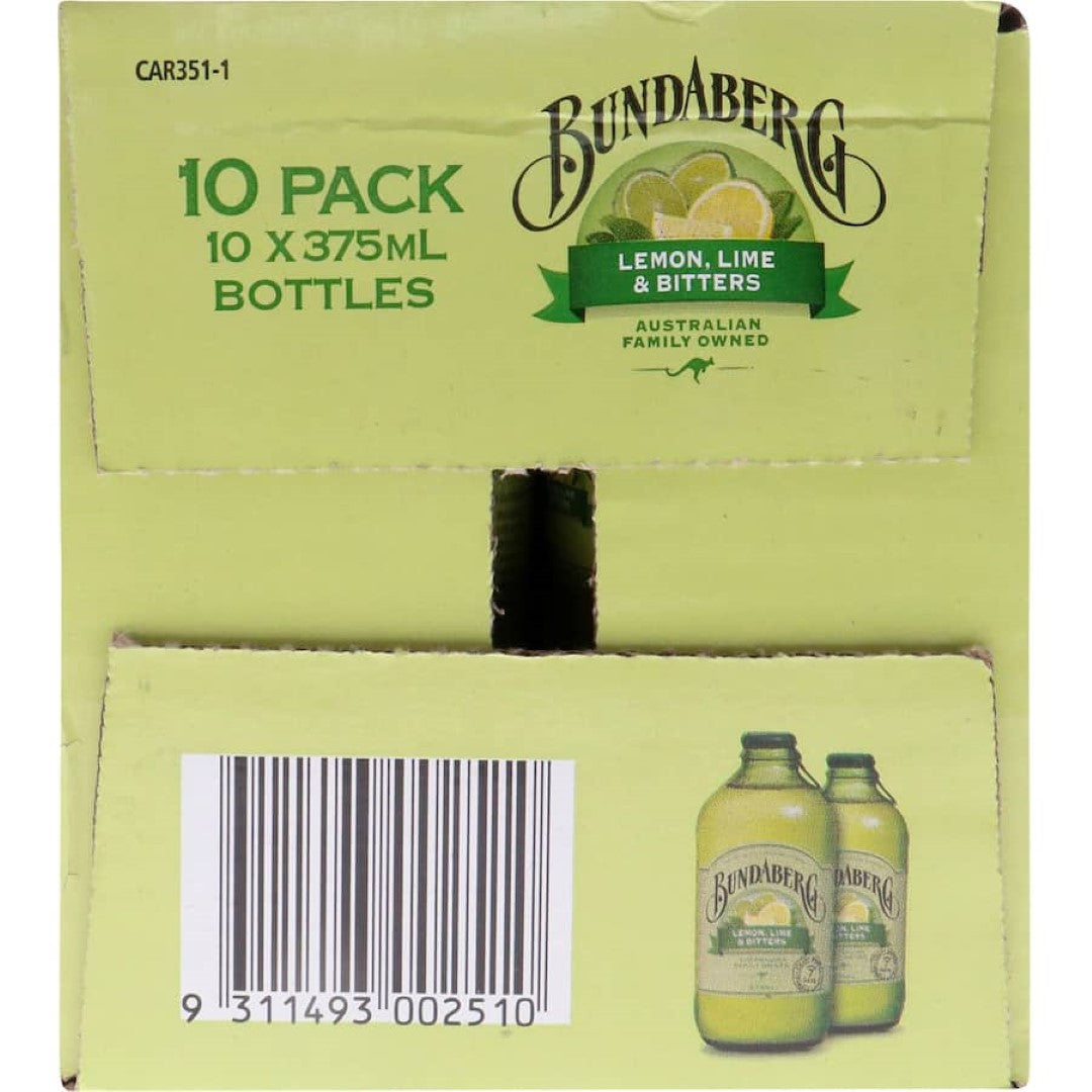 Bundaberg Lemon, Lime & Bitters 375ml bottles 10pack