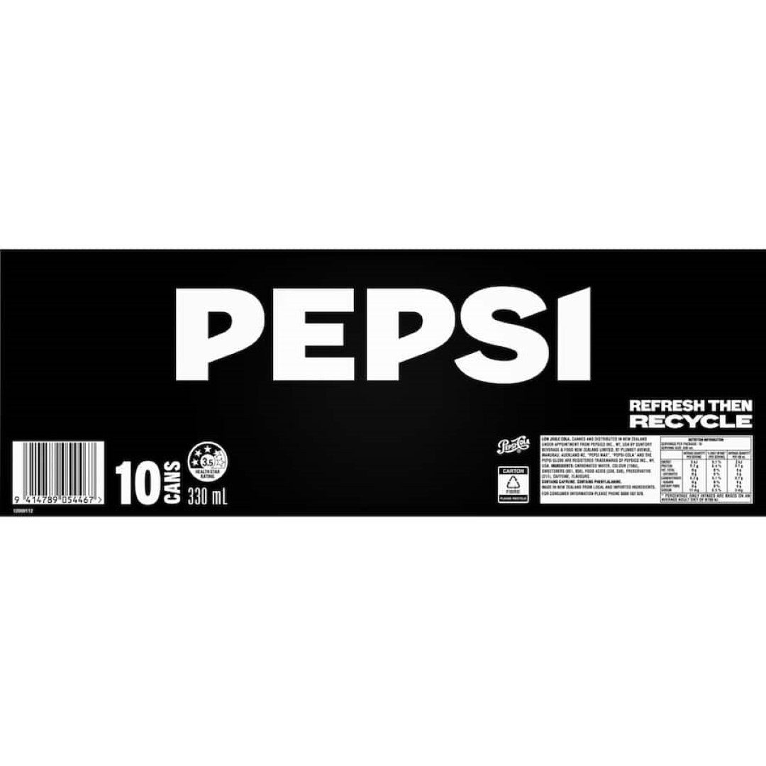 Pepsi Max Soft Drink 10pack
