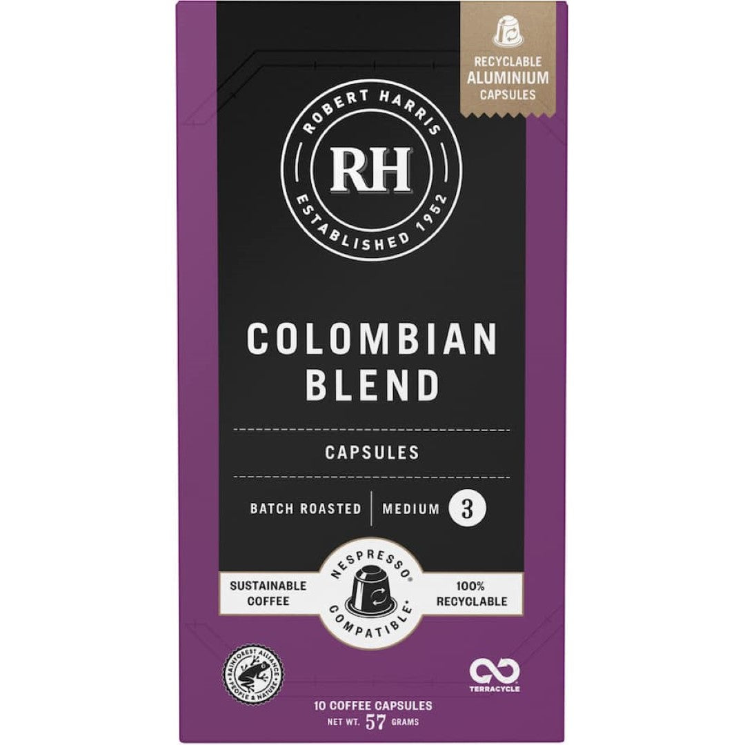 Robert Harris Coffee Pods Colombian Espresso 10pack