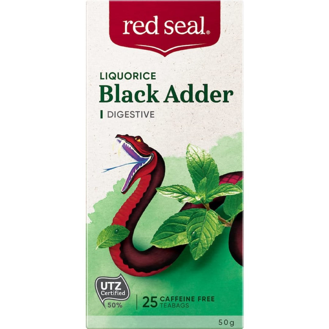 Red Seal Herbal Tea Liquorice Black Adder Bags 25pack