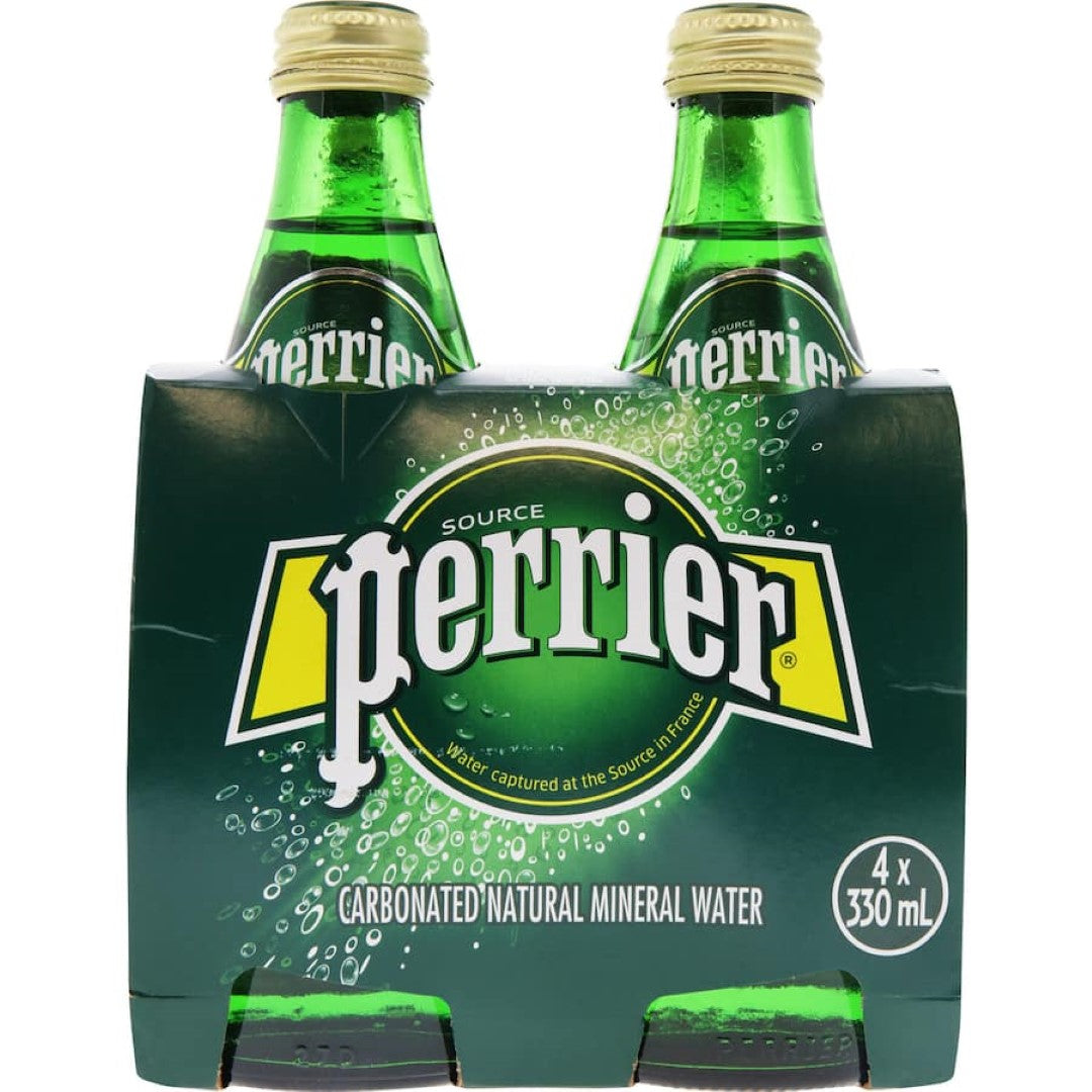 Perrier Mineral Water Natural 330ml bottles 4pack