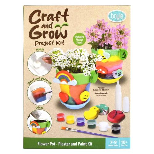 Boyle Craft & Grow Project - Flower Pot Plaster & Paint