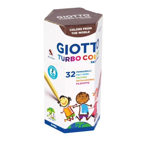 Giotto Turbo Colour Skin Tones Marker Class Pack 32 - Pot Of 32