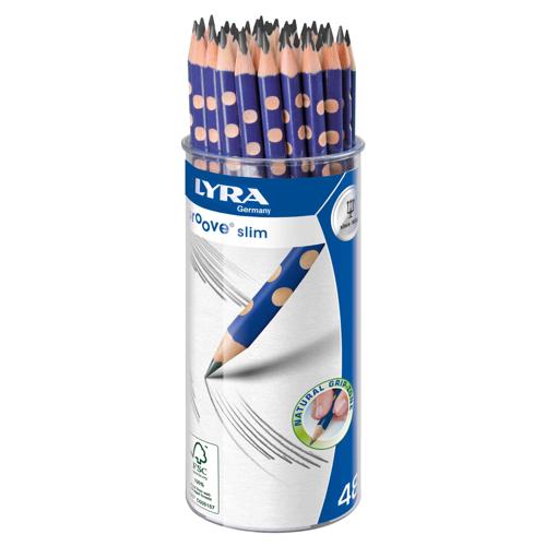 Lyra Groove Slim Graphite Pencils Class Packs 48 - Pot 48 HB