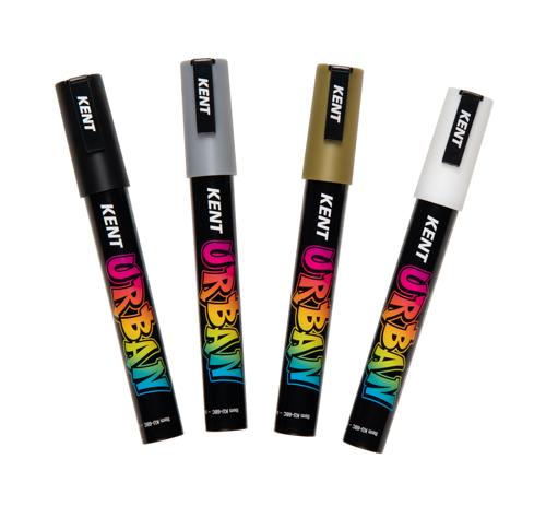 Kent Urban Acrylic Paint Marker Sets Medium - Icon Pack 4
