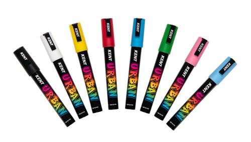 Kent Urban Acrylic Paint Marker Sets Medium - Icon Pack 4
