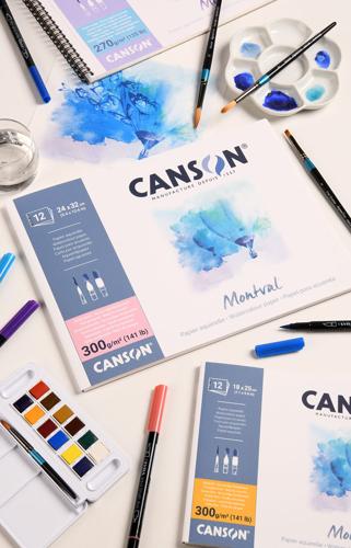 Canson Montval Watercolour Pads - 300gsm A3 12sht Cold Pressed