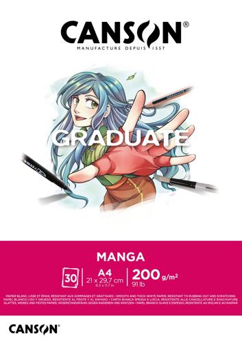 Canson Graduate Manga Pads - 200gsm A3 30sht