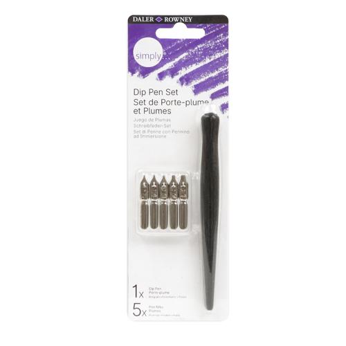 Daler Rowney Simply Dip Pen Set - 6 Pieces