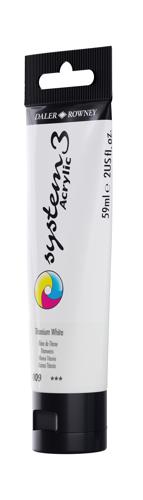Daler Rowney System 3 Acrylic 59ml - Titanium White