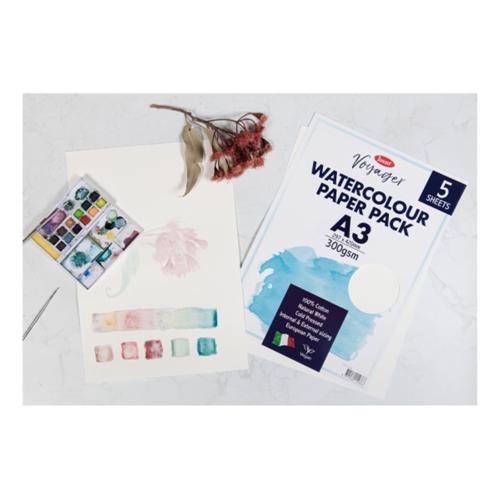 Jasart Voyager Watercolour Paper Packs - A3 Pack Of 5
